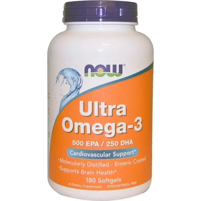 NOW Omega-3 Extra / Ultra 500 mg EPA 250 mg DHA 180 softgels Mijn winkel