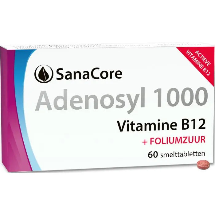 Sanacore B12 Adenosylcobalamine 1.000mcg zuigtabletten Mijn winkel