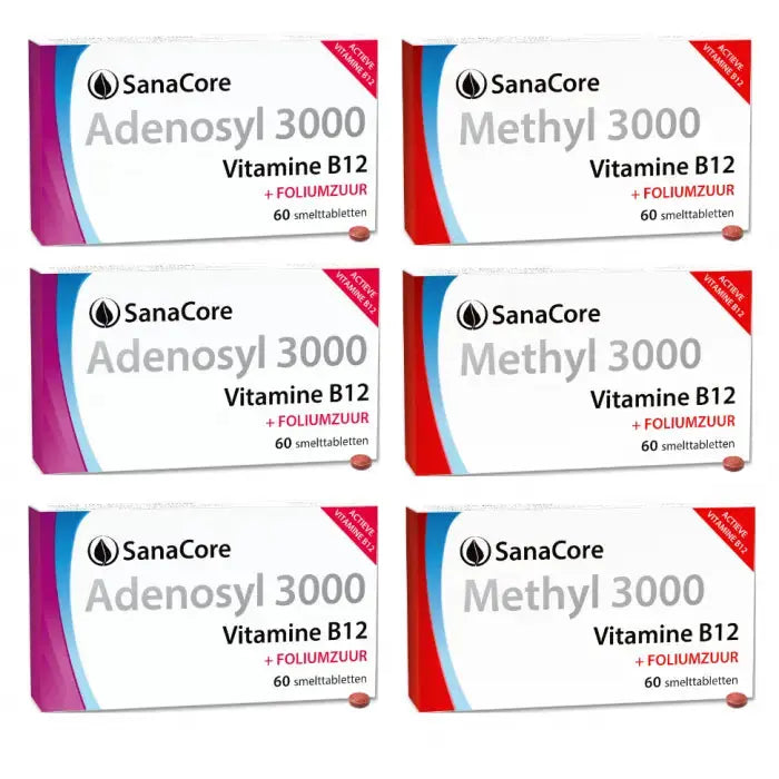 Sanacore B12 PAKKET STRONG 6 MAAND met foliumzuur - 123superfoods