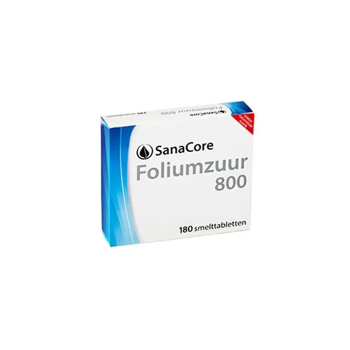 Sanacore Foliumzuur 800mcg zuigtabletten 180 zuigtabletten - 123superfoods