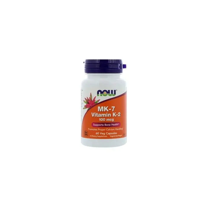 NOW MK 7 Vitamine K2 Menaquinone-7 100mcg 60 capsules (nog 2 op voorraad) - 123superfoods