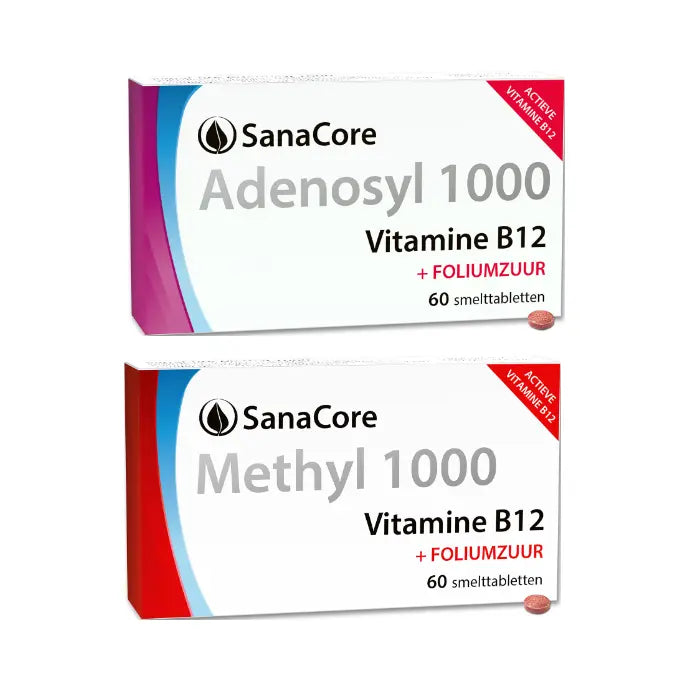 Optimale Combinatie B12 Methylcobalamine en Adenosylcobalamine 1000 mcg - 123superfoods