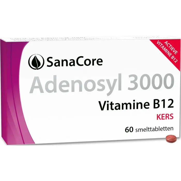Sanacore B12 Adenosylcobalamine 3.000mcg zuigtabletten (zonder foliumzuur) - 123superfoods