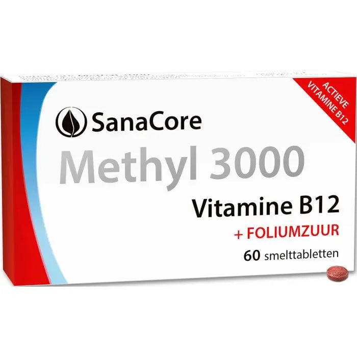 Sanacore B12 Methylcobalamine 3.000mcg zuigtabletten - 123superfoods